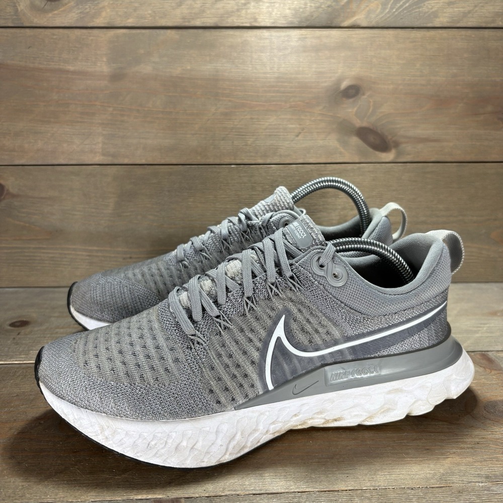 nike react infinity run flyknit 2 womens size 9 shoes gray running sneakers